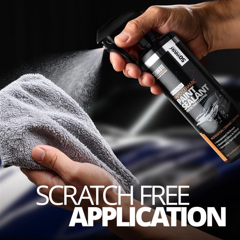 CERAKOTE Microfiber Towels (12 Pack) - Cleaning and Application Towels Durable Microfiber Material - 300 GSM Lint-Free Towel - Ideal for Cars, Home, Shop and Office Cleaning - Image 5